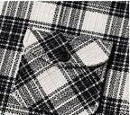 Clewelle Monochrome Check Casual Shirt flap chest pocket close-up
