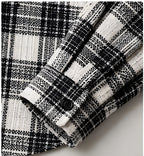 Clewelle Monochrome Check Casual Shirt sleeve placket and barrel cuff