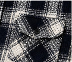 Clewelle Navy Check Casual Shirt flap chest pocket close-up
