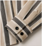 Clewelle Sand Stripe Casual Shirt sleeve placket and barrel cuff