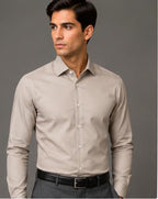 Clewelle Stone Premium Formal Shirt worn, front view
